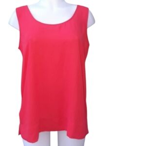 Size M chiffon red tank top blouse